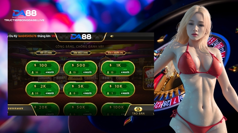 Game bài da88 Baccarat siêu đình đám 